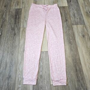Sleep On It Pajama Pants Pastel Pink Stars Elastic Waist Children's Girl's Large
